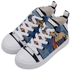 Java Indonesia Girl Headpiece Kid s Mid-top Canvas Sneakers