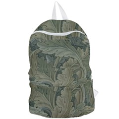 Vintage Background Green Leaves Foldable Lightweight Backpack