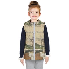 Train Vintage Tracks Travel Old Kid s Puffer Vest by Nexatart