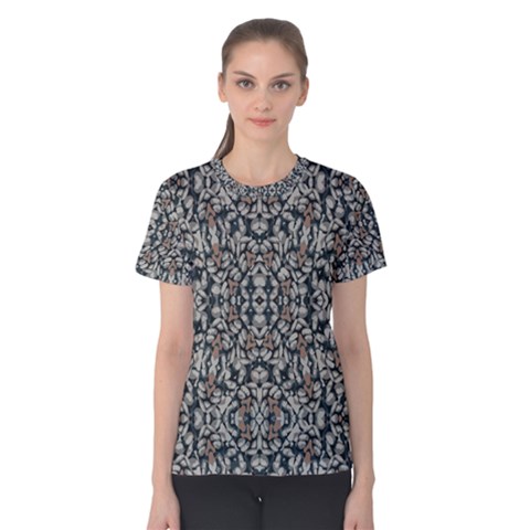 Ornate Pattern Mosaic Women s Cotton Tee by dflcprints