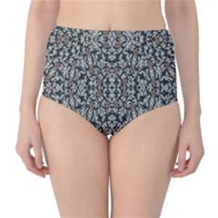 Ornate Pattern Mosaic High-waist Bikini Bottoms by dflcprints