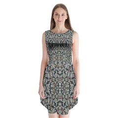 Ornate Pattern Mosaic Sleeveless Chiffon Dress   by dflcprints