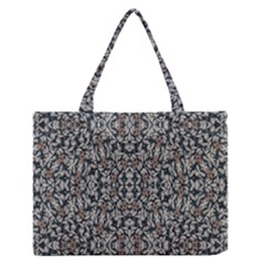 Ornate Pattern Mosaic Zipper Medium Tote Bag by dflcprints