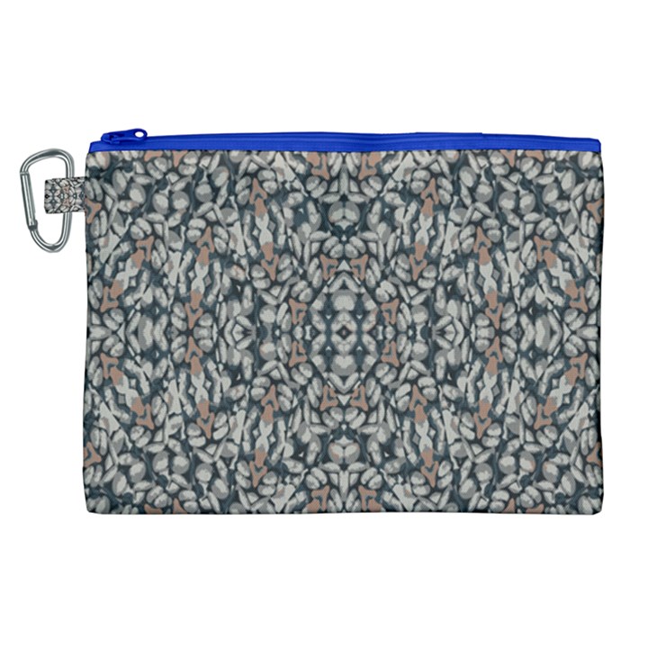 Ornate Pattern Mosaic Canvas Cosmetic Bag (XL)