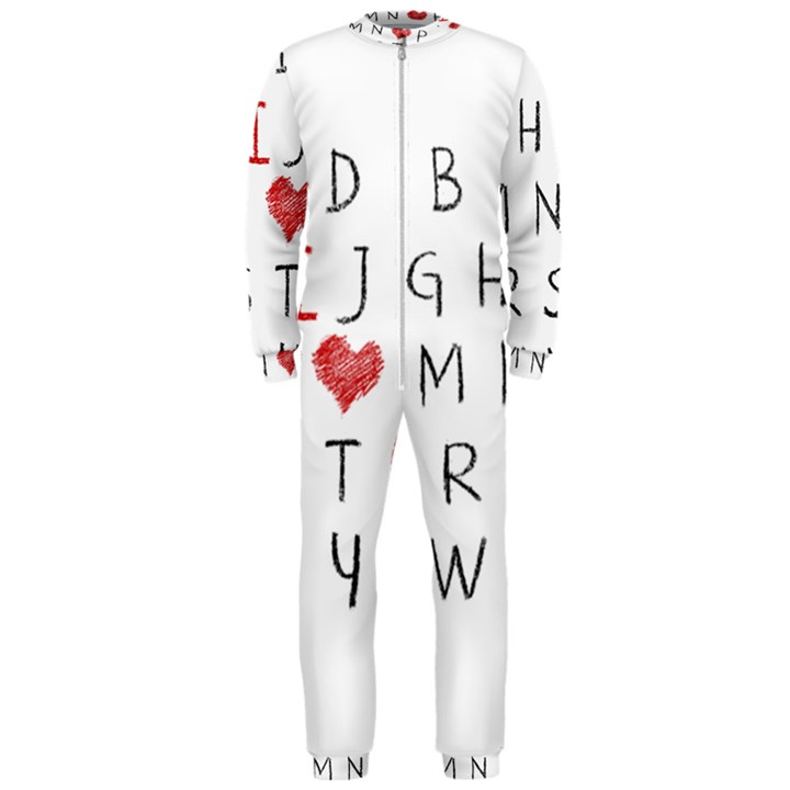 Love Alphabet OnePiece Jumpsuit (Men) 