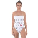 Love Alphabet Tie Back One Piece Swimsuit View1