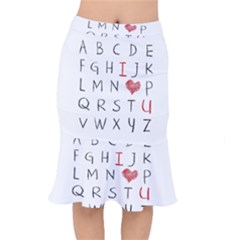 Love Alphabet Mermaid Skirt by Valentinaart