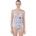 Love Alphabet Cut Out Top Tankini Set View1