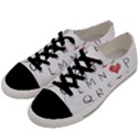 Love Alphabet Men s Low Top Canvas Sneakers View2