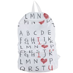 Love Alphabet Foldable Lightweight Backpack