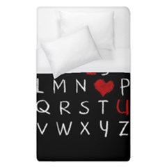 Love Alphabet Duvet Cover (single Size) by Valentinaart