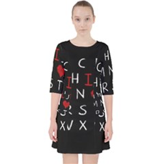 Love Alphabet Pocket Dress by Valentinaart