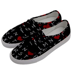 Love Alphabet Men s Classic Low Top Sneakers by Valentinaart