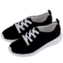 black 1.a | black lightweight sports shoes white laces white eyelets View2