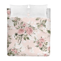 Pink Shabby Chic Floral Duvet Cover Double Side (full/ Double Size) by NouveauDesign