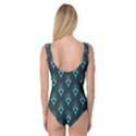 blue,teal,peacock pattern,art deco Princess Tank Leotard  View2