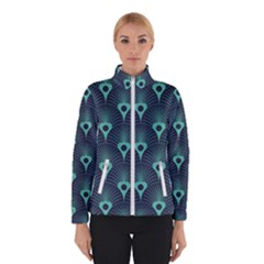 Blue,teal,peacock Pattern,art Deco Winterwear by NouveauDesign