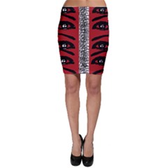 Eyes Have It Print Bodycon Skirt by julissadesigns