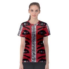 Eyes Have It Print Women s Sport Mesh Tee