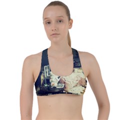 Abandonded Dollhouse Criss Cross Racerback Sports Bra by snowwhitegirl