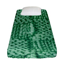 Knitted Wool Square Green Fitted Sheet (single Size) by snowwhitegirl