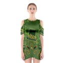 Happy st. patrick s day with clover Shoulder Cutout One Piece View1