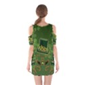 Happy st. patrick s day with clover Shoulder Cutout One Piece View2