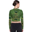 Happy st. patrick s day with clover Bomber Jacket View2