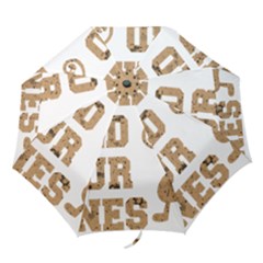 Work Hard Your Bones Folding Umbrellas by Melcu