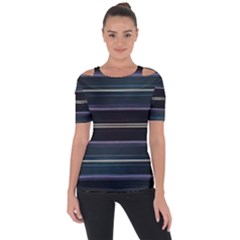 Modern Abtract Linear Design Short Sleeve Top by dflcprints