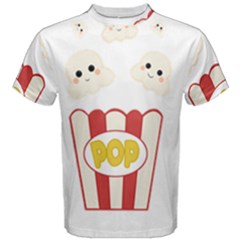 Cute Kawaii Popcorn Men s Cotton Tee by Valentinaart