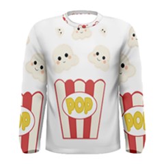 Cute Kawaii Popcorn Men s Long Sleeve Tee by Valentinaart