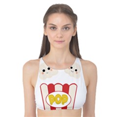 Cute Kawaii Popcorn Tank Bikini Top by Valentinaart