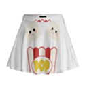 Cute Kawaii Popcorn Mini Flare Skirt View1