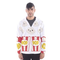 Cute Kawaii Popcorn Hooded Wind Breaker (men) by Valentinaart