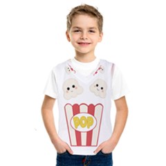 Cute Kawaii Popcorn Kids  Sportswear by Valentinaart