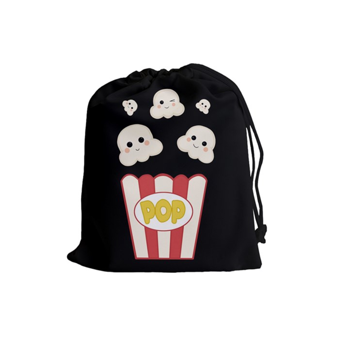 Cute Kawaii Popcorn Drawstring Pouches (Large) 