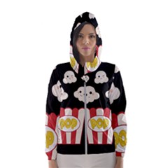 Cute Kawaii Popcorn Hooded Wind Breaker (Women)