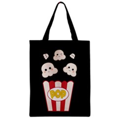 Cute Kawaii Popcorn Zipper Classic Tote Bag