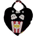 Cute Kawaii Popcorn Giant Heart Shaped Tote View1