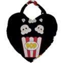 Cute Kawaii Popcorn Giant Heart Shaped Tote View2