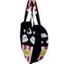 Cute Kawaii Popcorn Giant Heart Shaped Tote View3