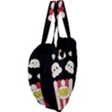 Cute Kawaii Popcorn Giant Heart Shaped Tote View4