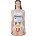 Cute Kawaii Popcorn One Piece Swimsuit View1