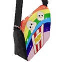 Cute Kawaii Popcorn Flap Messenger Bag (S) View2