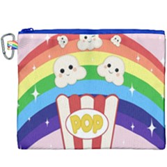 Cute Kawaii Popcorn Canvas Cosmetic Bag (xxxl)