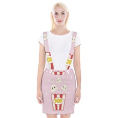 Cute Kawaii Popcorn Braces Suspender Skirt by Valentinaart