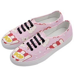 Cute Kawaii Popcorn Women s Classic Low Top Sneakers by Valentinaart