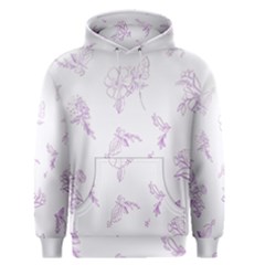 Beautiful,violet,floral,shabby Chic,pattern Men s Pullover Hoodie by NouveauDesign