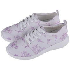 Beautiful,violet,floral,shabby Chic,pattern Men s Lightweight Sports Shoes